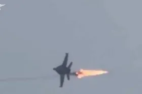 ویدئو | واضح&zwnj;ترین تصویر از اصابت موشک سپاه به جنگنده F/A-18 ارتش آمریکا