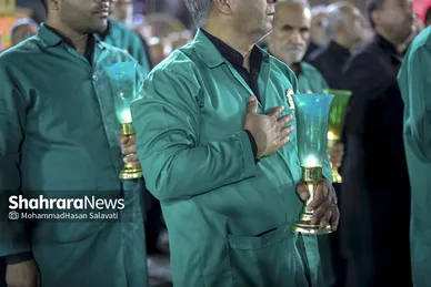 گزارش تصویری | آئین سنتی خطبه خوانی شب عاشورا در حرم مطهر رضوی
