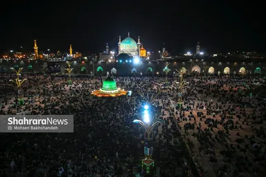 مراسم احیای شب ۱۹ ماه رمضان در حرم مطهر رضوی
