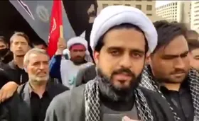 ویدئو | صحبت های فرزند حجت&zwnj;السلام اصلانی در مراسم تشیع پیکر پدر شهیدش