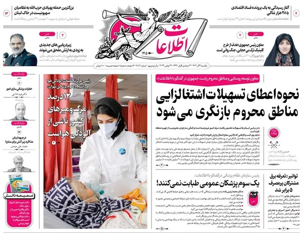 صفحه نخست روزنامه‌های کشور - یکشنبه ۴ آذر ۱۴۰۳