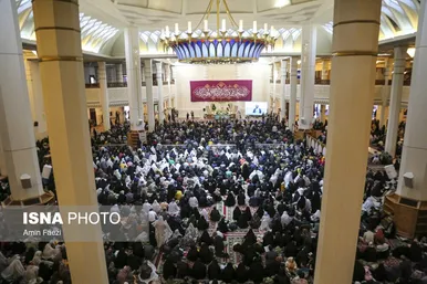لحظه تحویل سال ۱۴۰۳ در حرم حضرت شاهچراغ (ع)