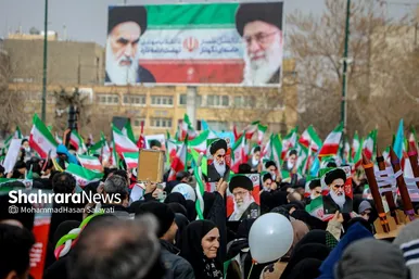 گزارش تصویری | راهپیمایی مردم مشهد در یوم الله ۲۲ بهمن -۳