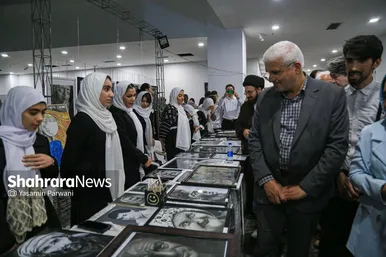 نمایشگاه نقاشی نوبهار در گلشهر مشهد افتتاح شد