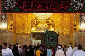 حرم مطهر امام رضا (ع) سوگوار شهادت امام محمد باقر (ع)