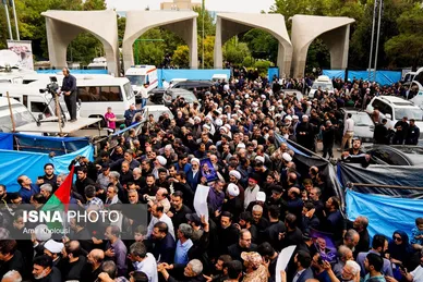 عکس‌هایی از مراسم تشییع پیکر شهید اسماعیل هنیه در تهران - ۱