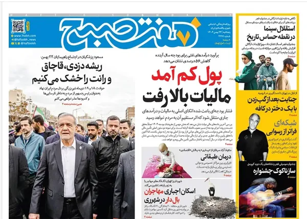صفحه نخست روزنامه‌های کشور - پنجشنبه ۲۳ بهمن ۱۴۰۴