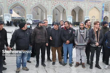 تشییع پیکر شهرام عبدلی در حرم مطهر رضوی