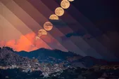 عکس روز ناسا | طلوع ماه کامل بر فراز اتنا