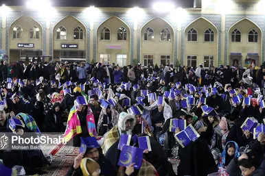عکس| مراسم احیاء شب نوزدهم ماه رمضان در حرم مطهر رضوی (۱۱ فروردین ۱۴۰۳)