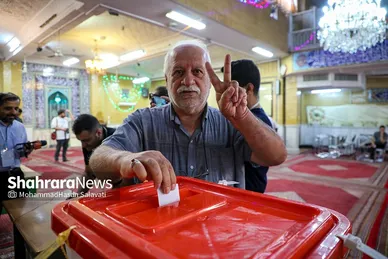 عکس‌هایی از مرحله دوم انتخابات چهاردهمین دوره ریاست‌جمهوری در مشهد (۶)