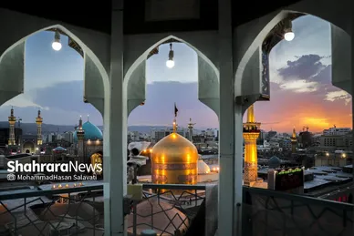 گزارش تصویری | آئین اذن عزای حسینی و تعویض پرچم گنبد حرم مطهر رضوی همزمان با آغاز ماه محرم