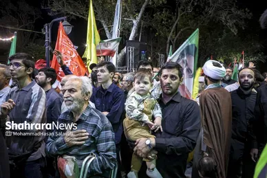 گزارش تصویری | مراسم وداع با پیکر مطهر شهدای سنگر خیابان