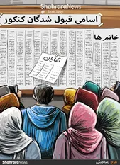 کارتون | از میان داوطلبان آزمون سراسری امسال، ۶۳ درصد زن و ۳۷ درصد مرد هستند