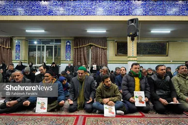 گزارش تصویری | تشییع پیکر شهدای مدافع امنیت در هوای برفی مشهد