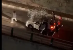 نزاع دسته جمعی در پل قویون ارومیه+ فیلم