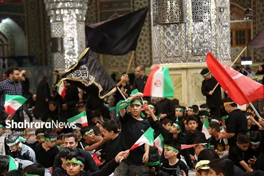 گزارش تصویری | اجتماع نوجوانان عاشورایی در سیزدهمین سوگواره «احلی من العسل» در حرم امام‌رضا(ع)