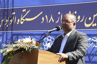 گزارش تصویری | آیین رونمایی از ۱۸ دستگاه اتوبوس جدید