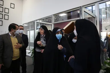 بازدید معاون رییس جمهور در امور زنان و خانواده از کارخانه نوآوری مشهد