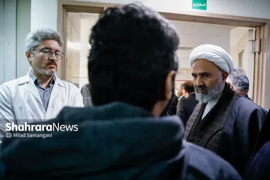 گزارش تصویری | بازدید حجت‌الاسلام نصرالله پژمانفر، رییس کمیسیون اصل نود مجلس، از بیمارستان فارابی مشهد