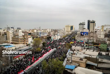 گزارش تصویری | راهپیمایی روز قدس ۱۴۰۴ در مشهد-۱