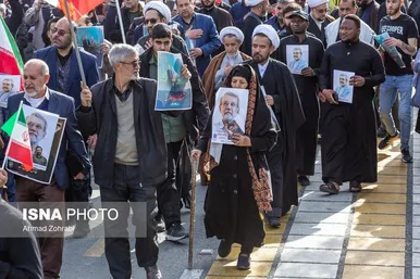 گزارش تصویری | تشییع پیکر شهید «علی لاریجانی» و «مرتضی لاریجانی» - قم