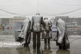 بارش برف، آلودگی هوای مشهد را شست&nbsp;(۶ اسفندماه ۱۴۰۱)