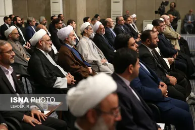 عکس‌هایی از دیدار مسئولان قوه‌قضائیه با رهبر معظم انقلاب (۲ تیرماه ۱۴۰۳)