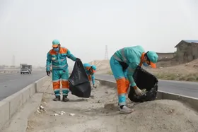 آغاز پاکسازی ٧ محور ورودی شهر مشهد تا عمق ۱۰ کیلومتر