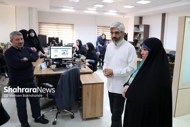 بازدید عضو شورای اسلامی شهر مشهد از موسسه فرهنگی شهرآرا