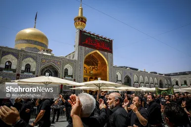 گزارش تصویری | مراسم جاماندگان اربعین در حرم مطهر رضوی