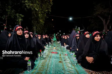 گزارش تصویری | برپایی سفره حضرت رقیه(س) در مشهد