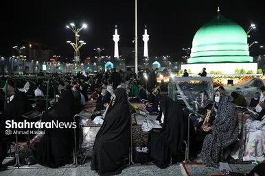 مراسم احیای شب بیست و یکم ماه رمضان در حرم مطهر رضوی‎‎