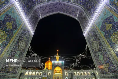 حال و هوای حرم مطهر رضوی در شب میلاد امام جواد (ع)
