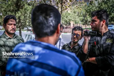 گزارش تصویری | صحنه شهادت ۲ بسیجی در مشهد بازسازی شد