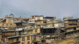 شهروند خبرنگار | نمایی از روستای کنگ در دامنه کوه های بینالود