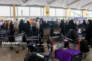 عکس‌های بازگشت اولین کاروان حجاج خراسانی به مشهد