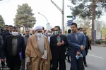 بازدید تولیت آستان قدس رضوی، فرماندار و سرپرست شهرداری مشهد از روند خدمت‌رسانی به زائران نوروزی