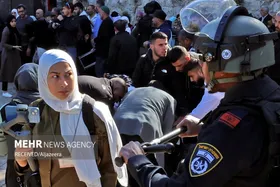 درگیری فلسطینی&zwnj;ها با رژیم صهیونیستی در بیت المقدس