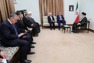 عکس‌هایی از دیدار شماری از میهمانان خارجی مراسم تحلیف با رهبر انقلاب اسلامی