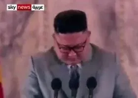 عذرخواهی رهبر کره شمالی از مردم با چشمانی گریان + فیلم