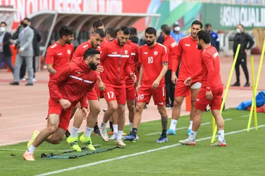 تمرین تیم ملی فوتبال  ایران و لبنان ‎در ورزشگاه امام رضا(ع)مشهد