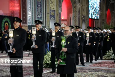 عکس| آیین خطبه‌خوانی شب شهادت امام رضا علیه السلام (۱۳ شهریور ۱۴۰۳)
