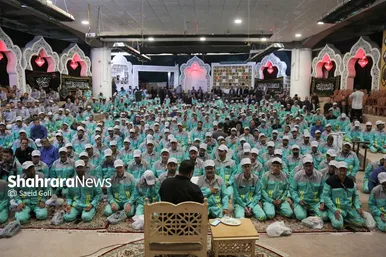 گزارش تصویری | آیین اذن خدمت کاروان خدام الحسین (ع) شهرداری مشهد