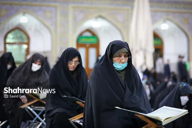 مراسم ترتیل‌خوانی قرآن کریم در حرم مطهر رضوی