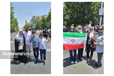 گزارش تصویری | حضور شگفت انگیز مردم تهران در شرایط جنگی به صورت خانوادگی در نماز جمعه