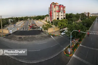 آیین بازگشایی معابر پادگان لشکر 77