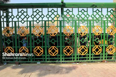 ورزشگاه امام رضا(ع)‌ قبل از شروع بازی فوتبال ایران و لبنان