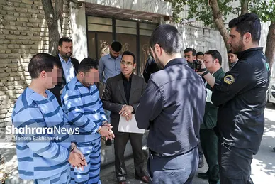 گزارش تصویری | بازسازی صحنه قتل در خیابان خواجه ربیع مشهد