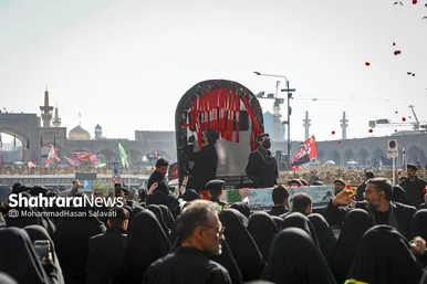 گزارش تصویری | اجتماع عزاداران فاطمی و تشییع پیکر مطهر ۱۳ شهید گمنام دوران دفاع مقدس در مشهد